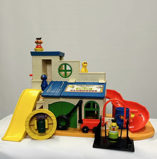 Vintage Fisher Price Sesame Street Club House