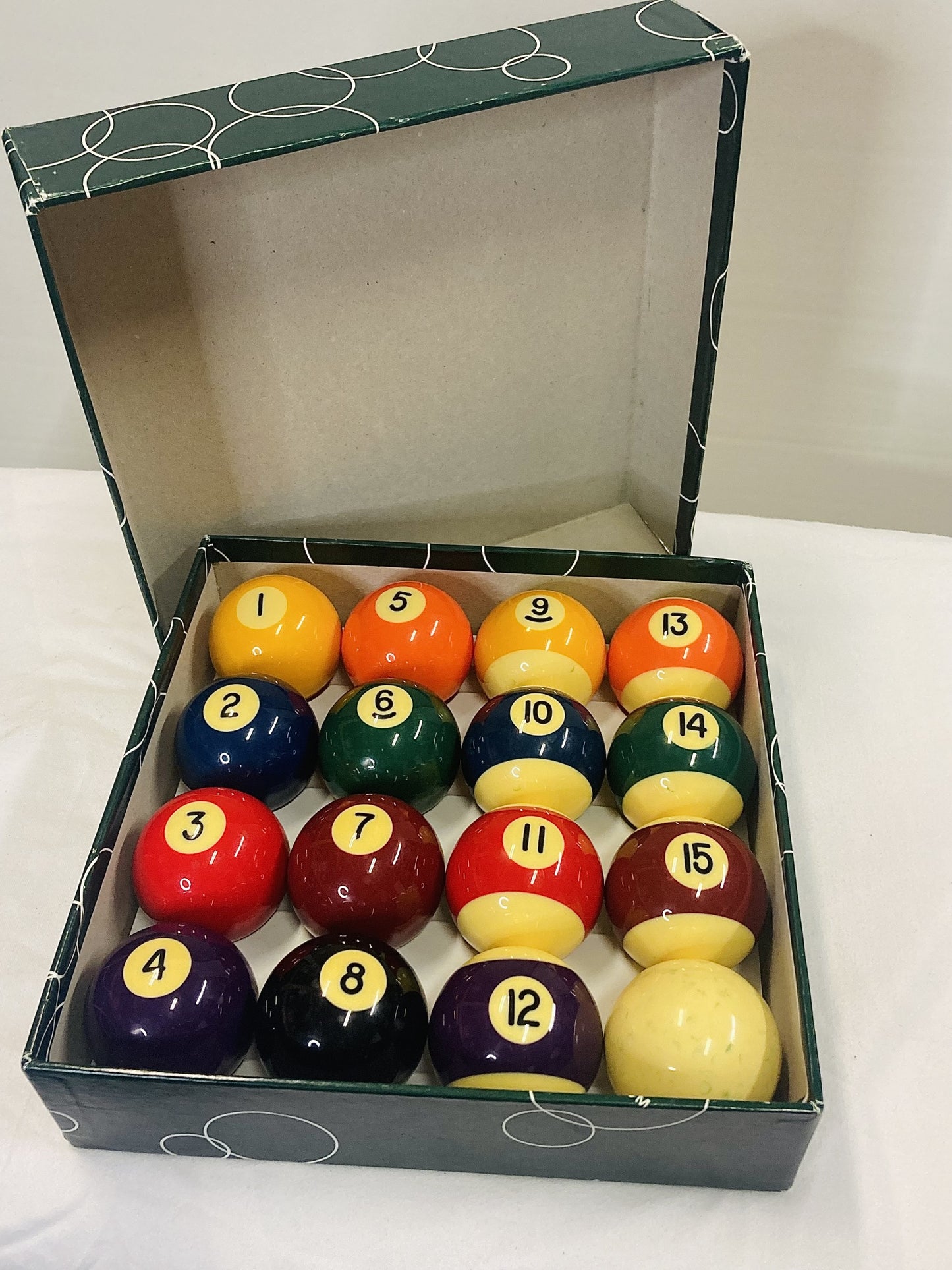 Vintage Belgium Classic Billiard Balls