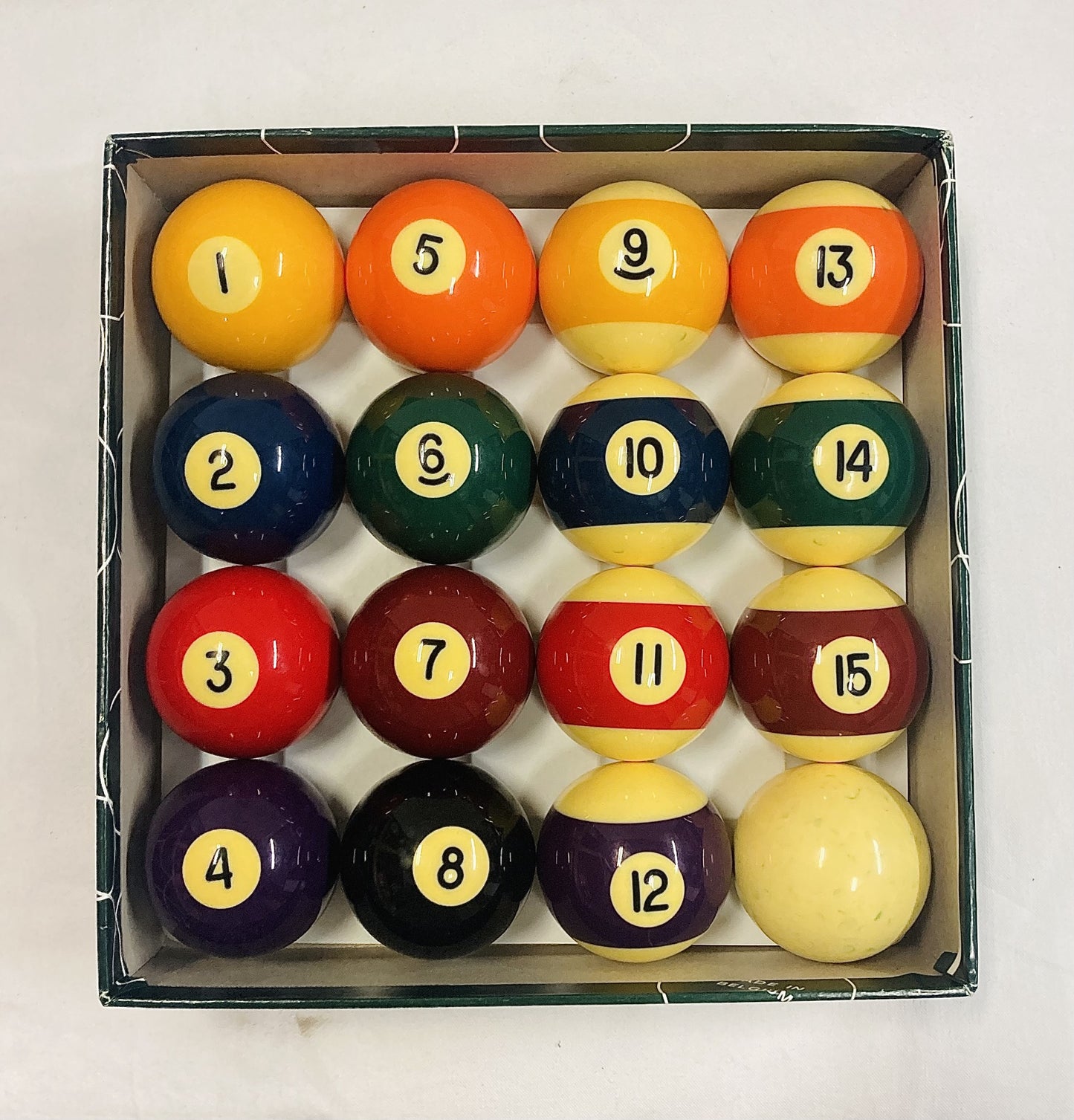 Vintage Belgium Classic Billiard Balls