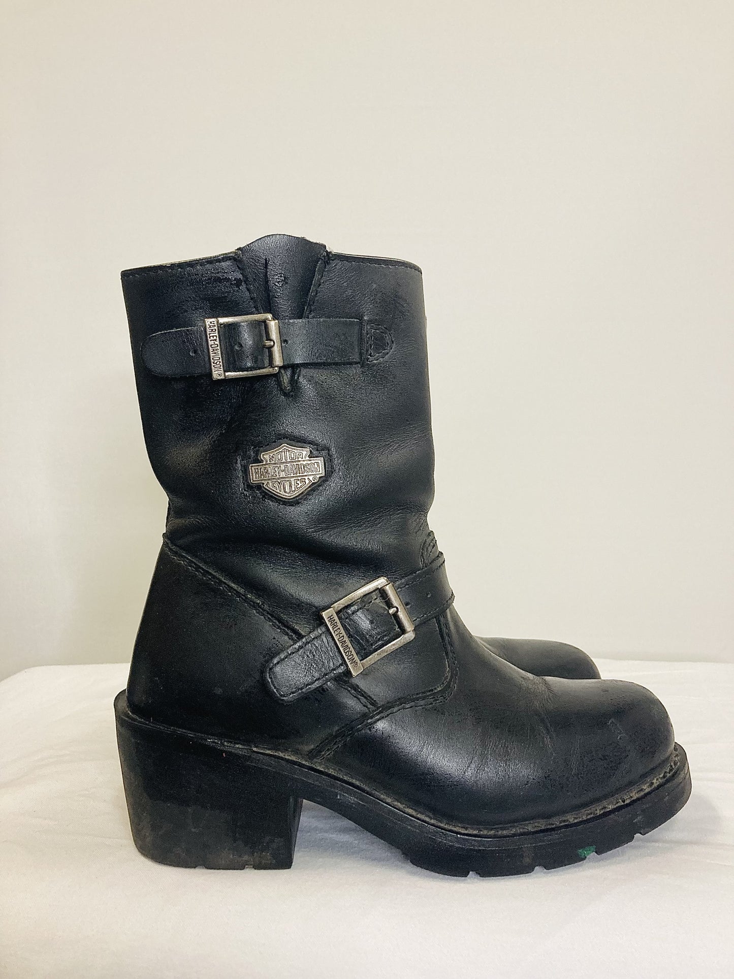 Vintage Harley Davidson Motorcycle Boots