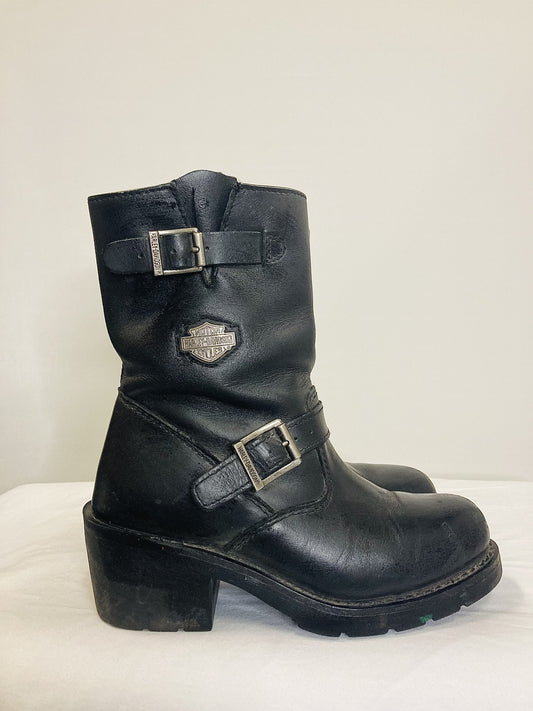 Vintage Harley Davidson Motorcycle Boots