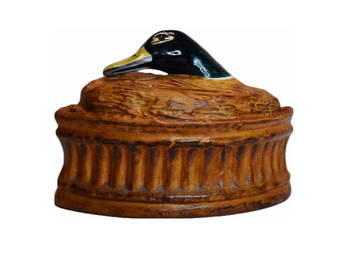 Vintage 1970's Pillivuyt France Mallard Duck Casserole Dish